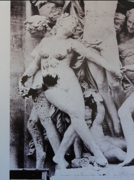 Photo de la sculpture vandalisée en 1869