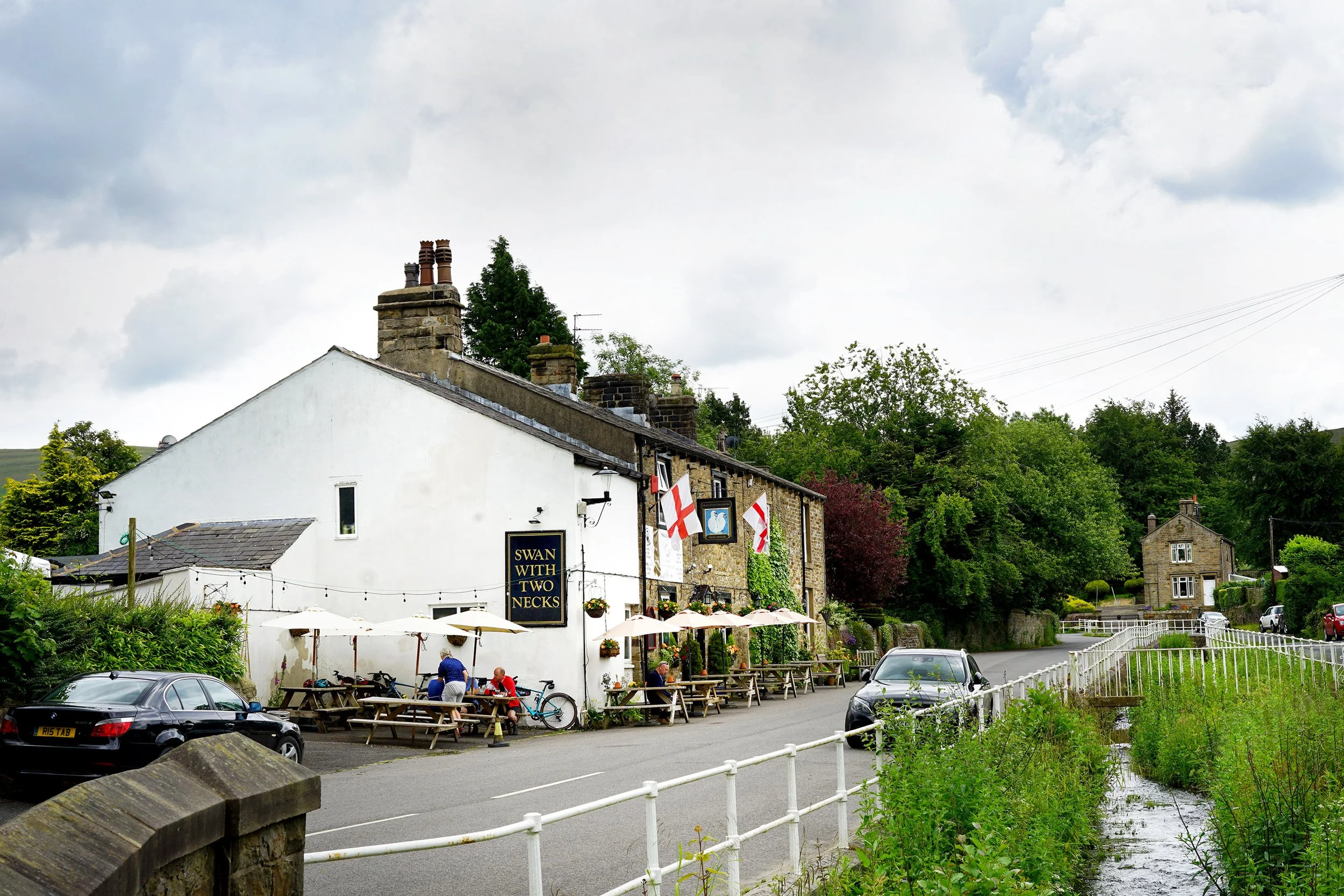 Water to Daffodils — The Swan With Two Necks in Pendleton, Lancashire