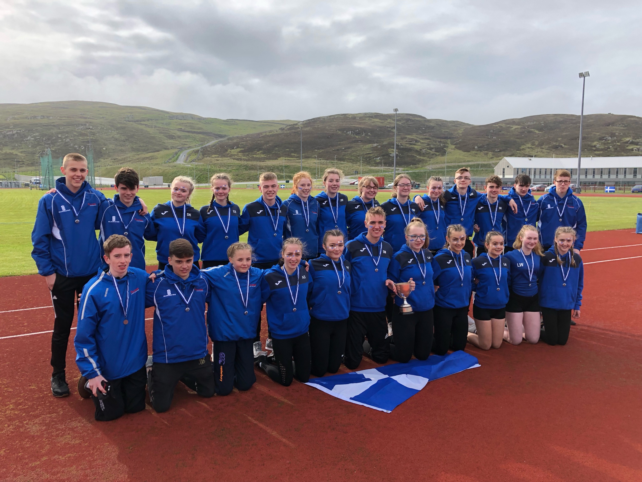 The winning Shetland team
