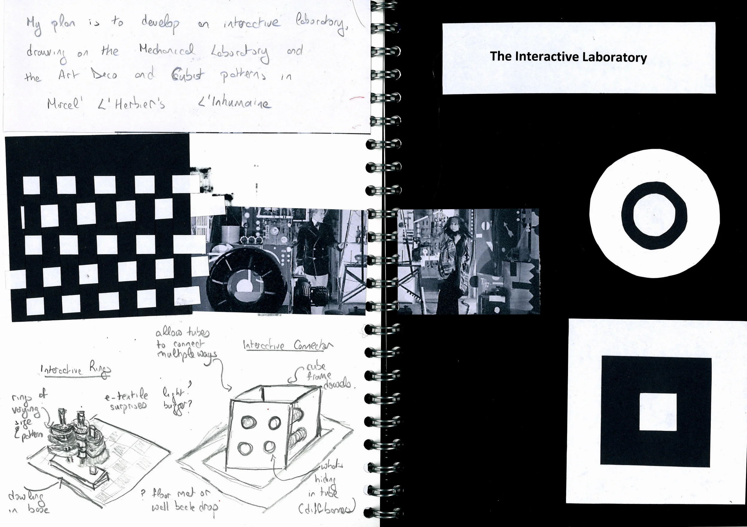  Sketchbook: Early design drawings 