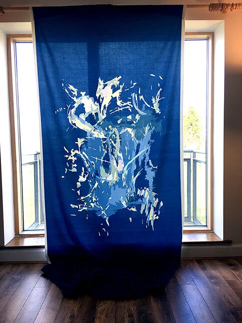 Celestial Sky: Polyester /140cm x 400cm