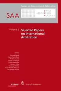 Selected Papers on International Arbitration, Volume 2