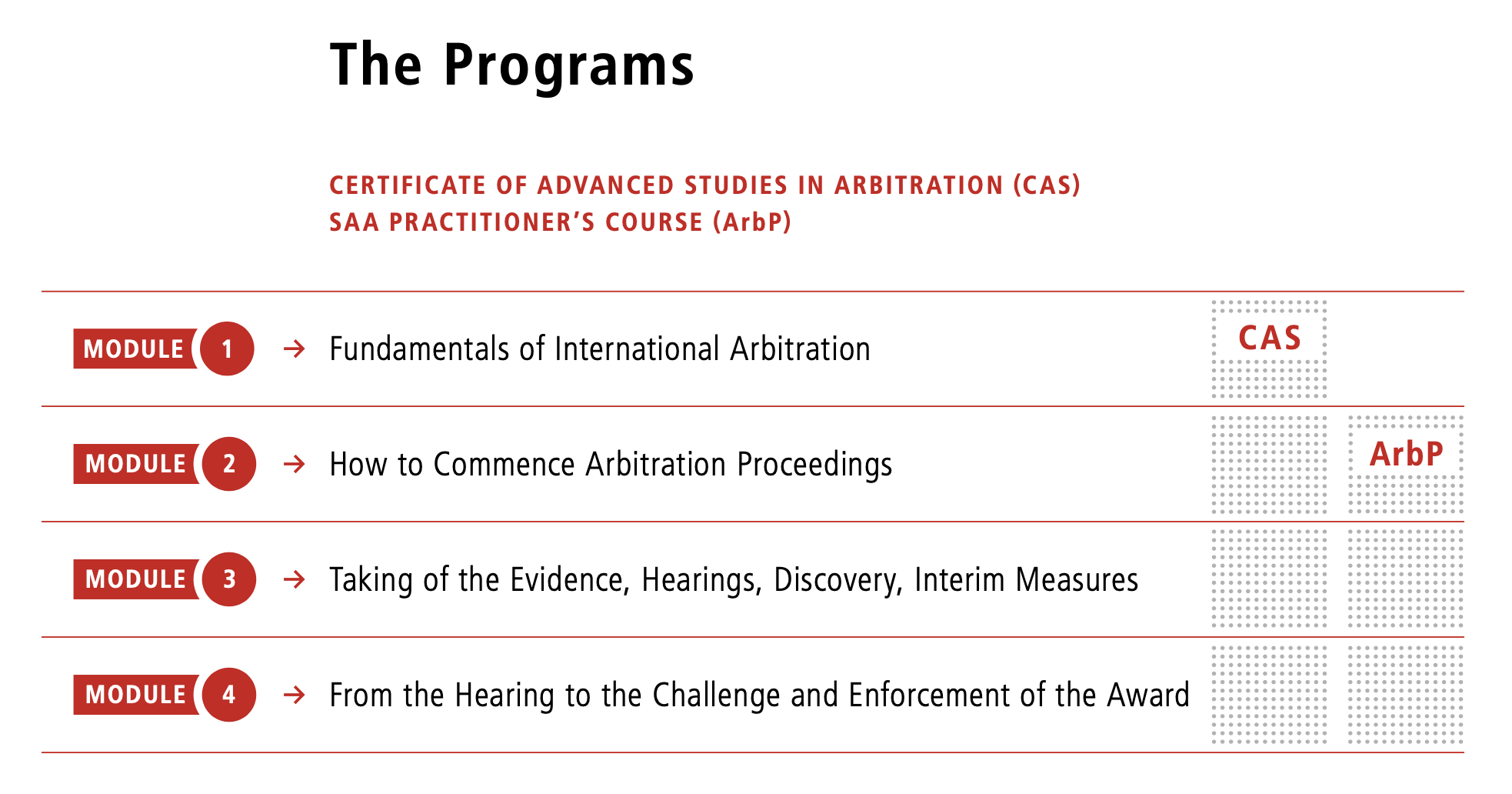 CAS in Arbitration 2026–2027 | Program Dates Announced