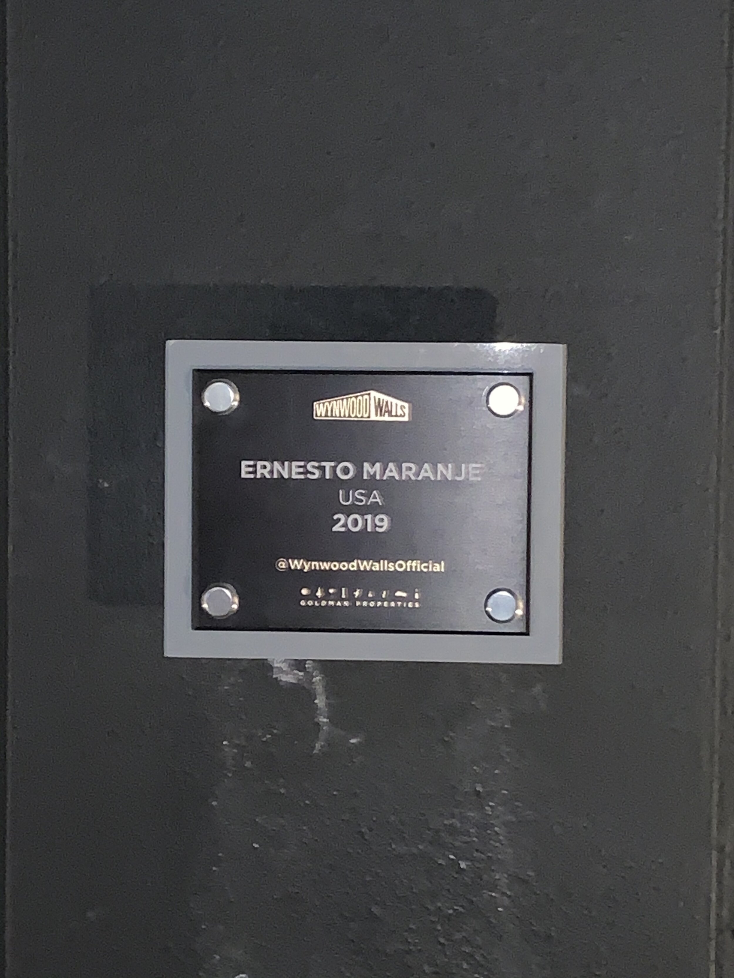 Ernesto Maranje - Wynwood Walls Plaque.JPG