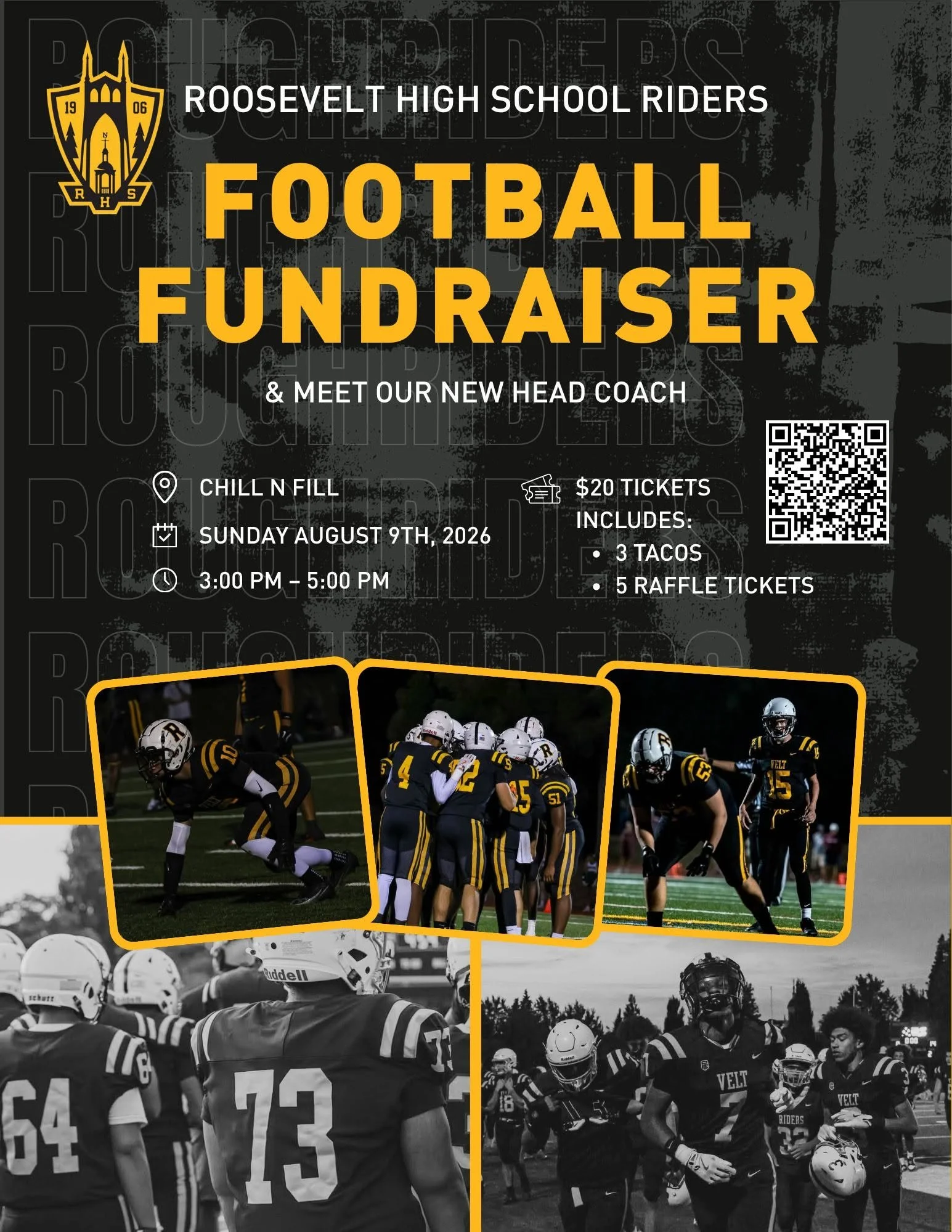 Roosevelt High School Riders Football Fundraiser