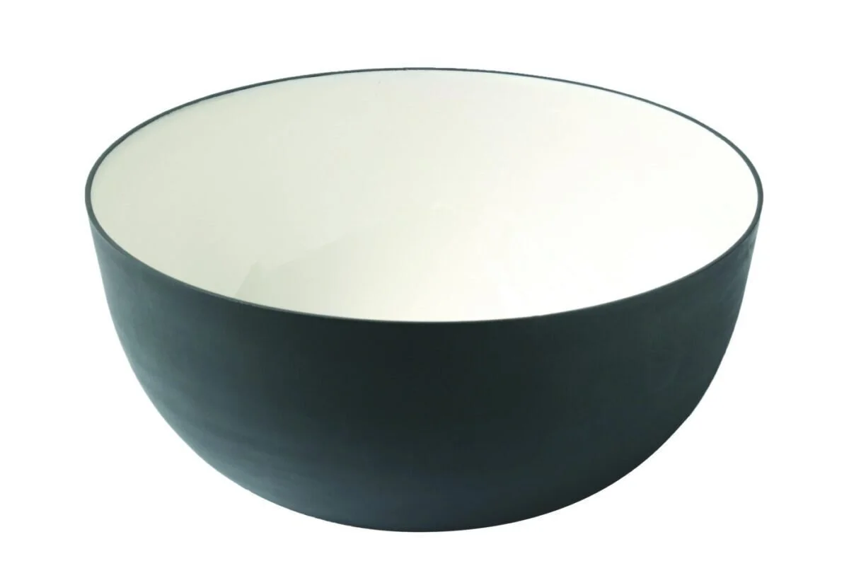 ALUMINUM AND ENAMEL BOWL