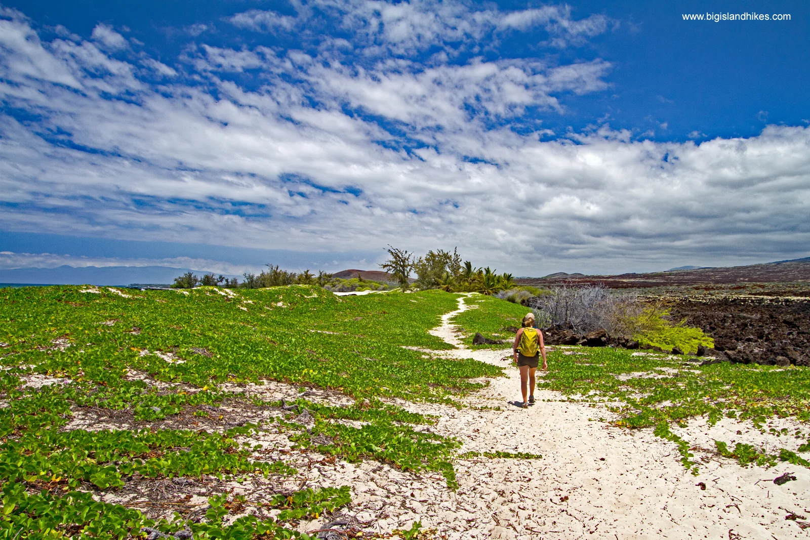 Hiking to Makalawena