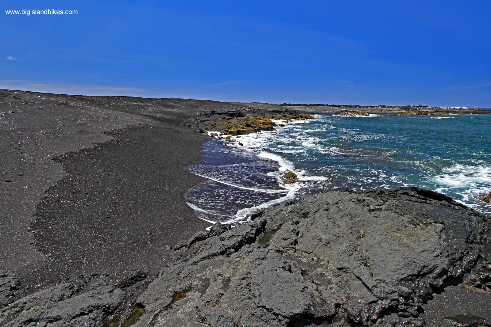 Makole A Black Sand Beach Island Hikes Makole A Black Sand Beach Island