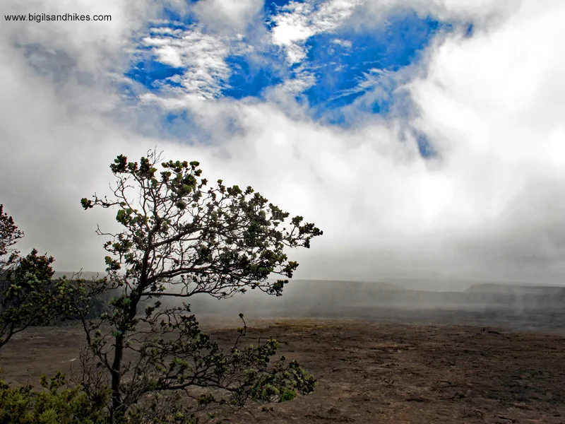 Rain Moving Across the Caldera