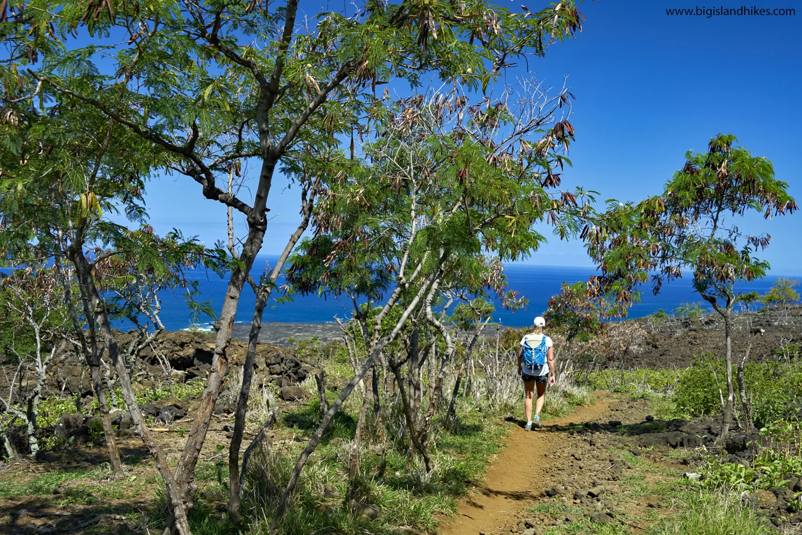 Hiking down to Kealakekeua on the Ka’awaloa Trail