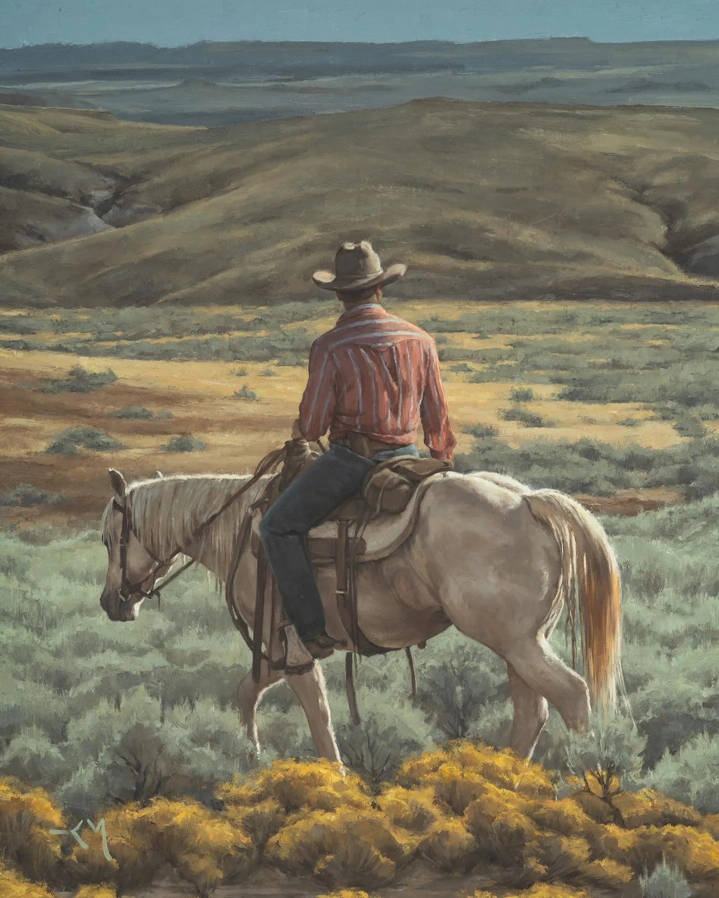 With a couple more exciting works slated for 2025, looking back on the year I can&rsquo;t help but let &ldquo;Many Horizons&rdquo; stand out as my favorite. It was both challenging and a dream to paint. A perfect balance for me of figure and landscap