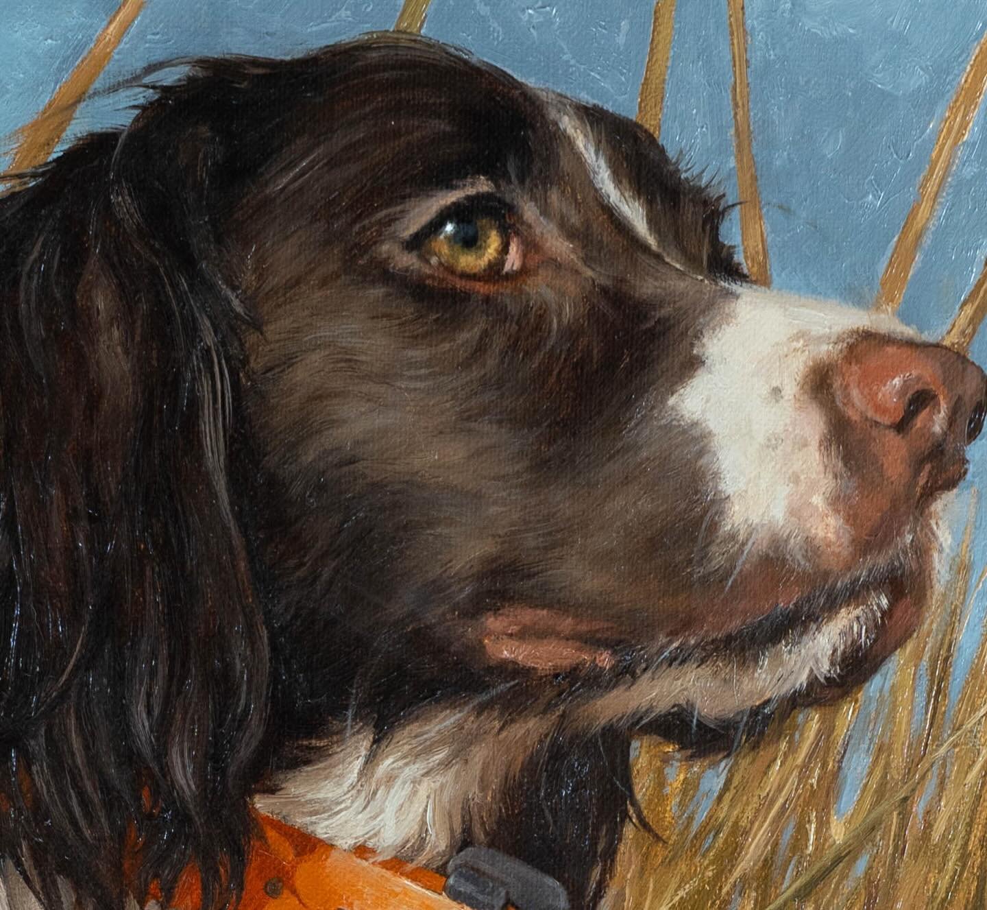 A closer look at my latest working dog commission. www.kraeartworks.com 💛
