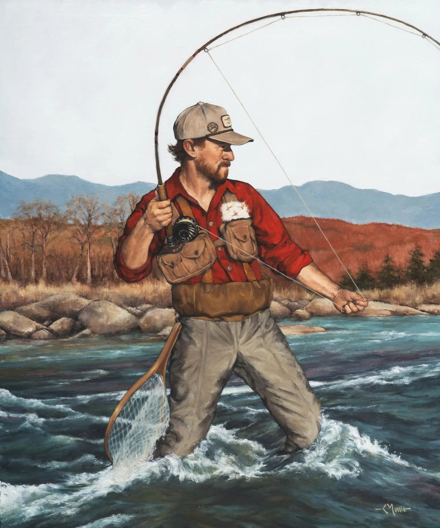 A closer look at the 2026 Spring @fieldandstream cover. I am so grateful to Field and Stream for trusting me with this project, I am a life long fan of the magazine and the iconic covers from over the years, so this has been a huge honor! Already gea
