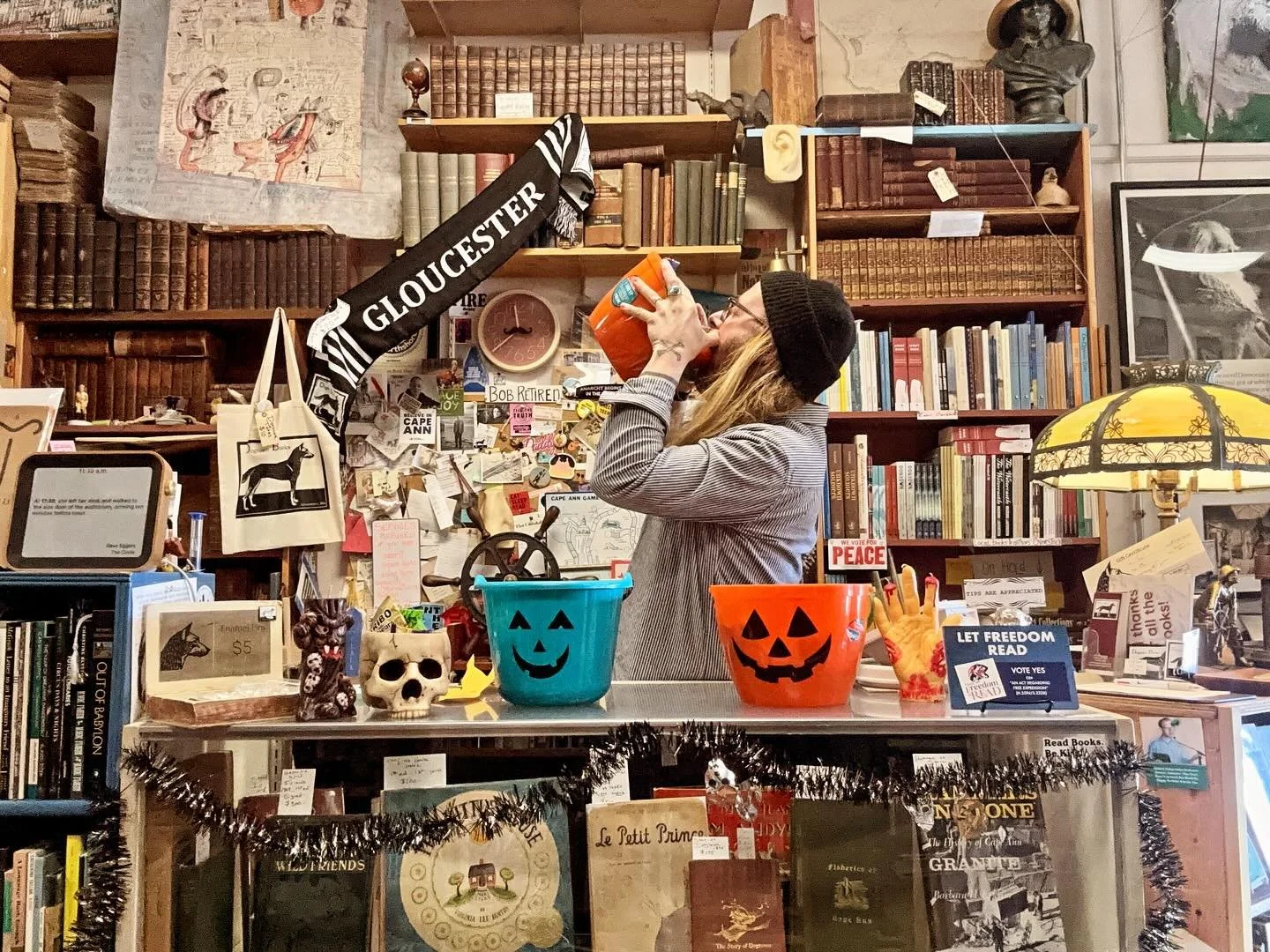 It’s a far cry from the trash bag full of candy corn that we picked up for Halloween last year. 
#dogtownbooks #usedbooks #usedbookstore #shopindiebookstores #saveindiebookstores #bibliophile #bookstagram #bookcollector #cool #bookish #vintage