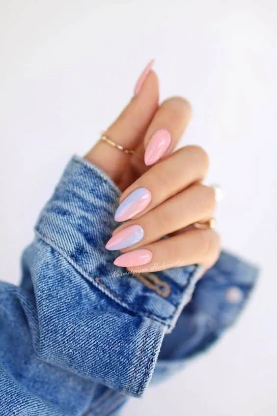 almond nails spring colors