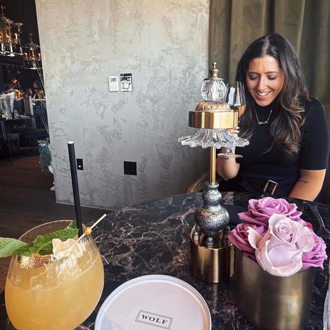 (Hungry like the) Wolf 🐺🍷

#vanderpumpros&eacute; #vanderpumprules #ros&eacute;allday #BlackMidiDress #MidiDressMoment #ysl #latergram #vacationvibes 
#ChicInBlack #AllBlackEverything #MonochromeMood #MainCharacterEnergy#LifestyleBlogger #StyleAndS