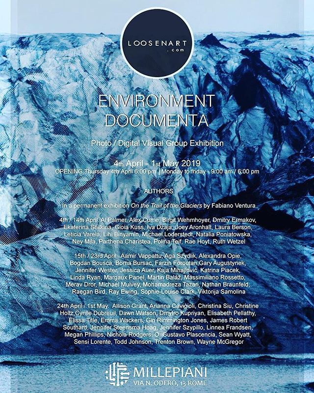 Opens tomorrow // Rome, Italy ! excited to be a part of this international photography exhibition on environmental issues around the world ❤️🌏✨