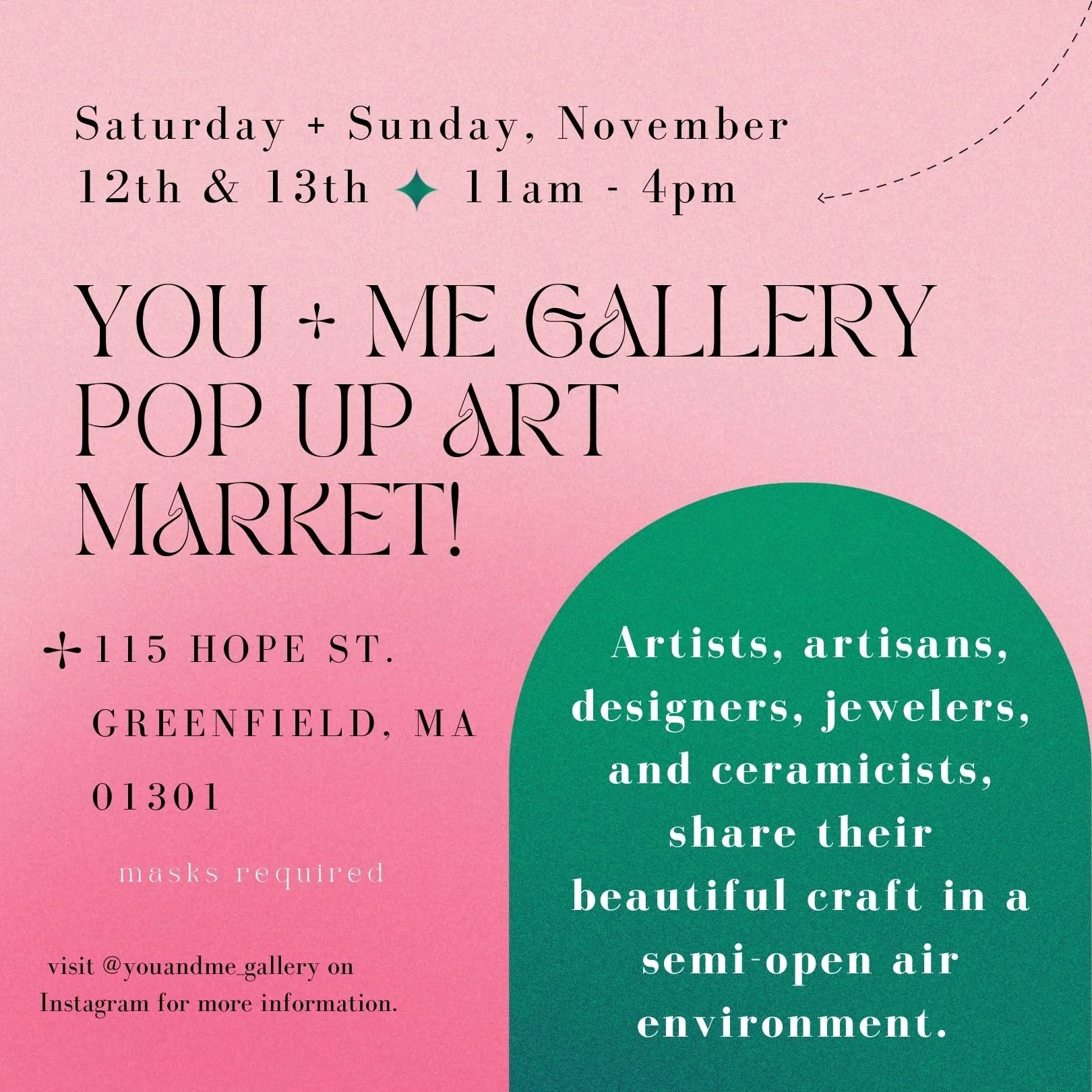You + Me Gallery Pop Up Market