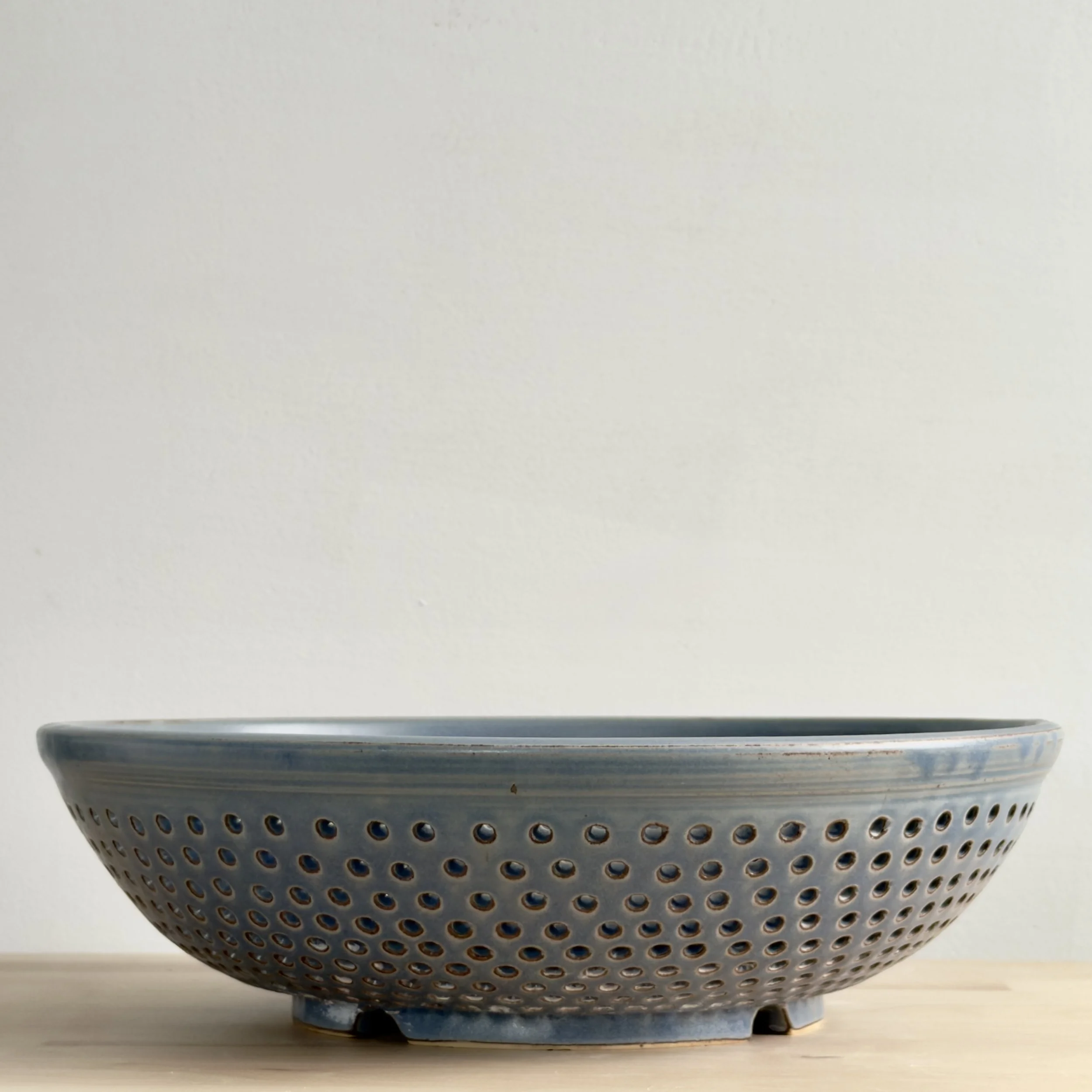 rustic mosaic colander — m. sward ceramics