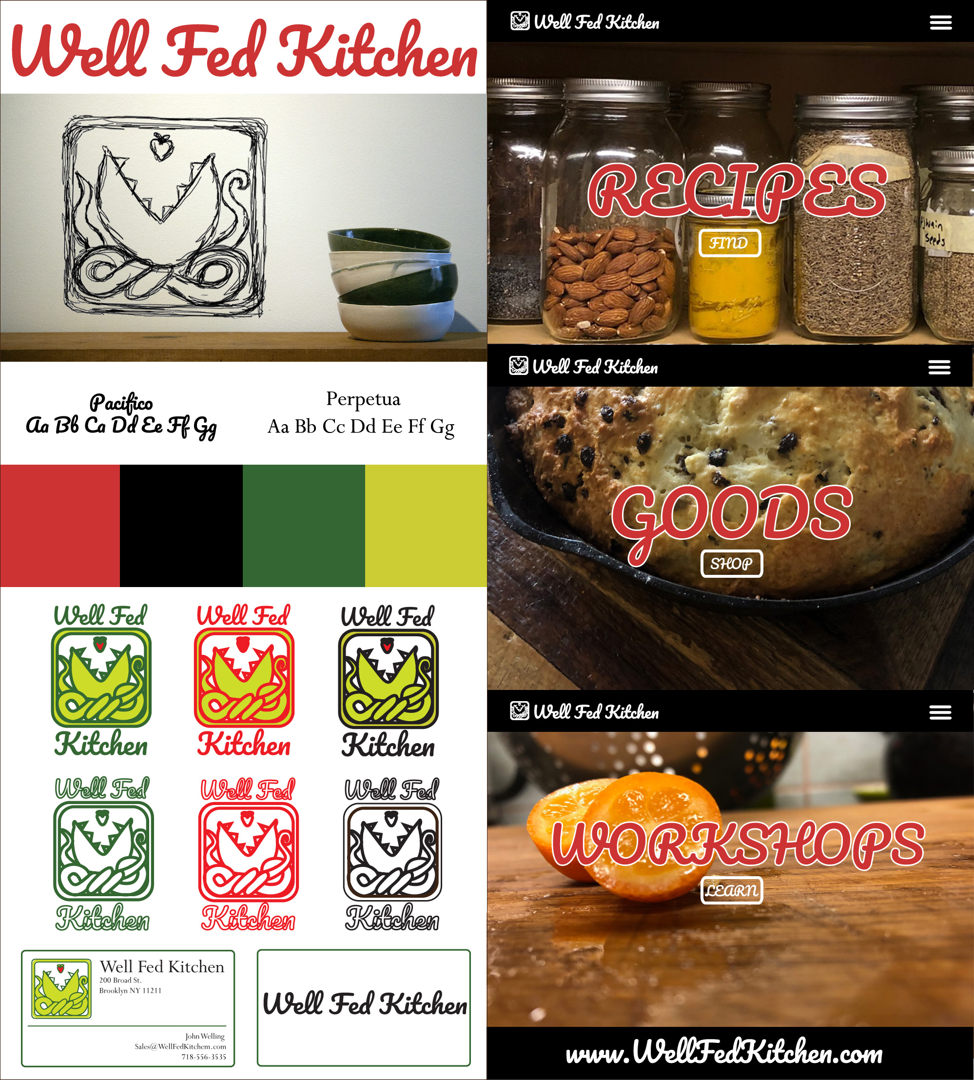 Well Fed Kitchen Brand Identity