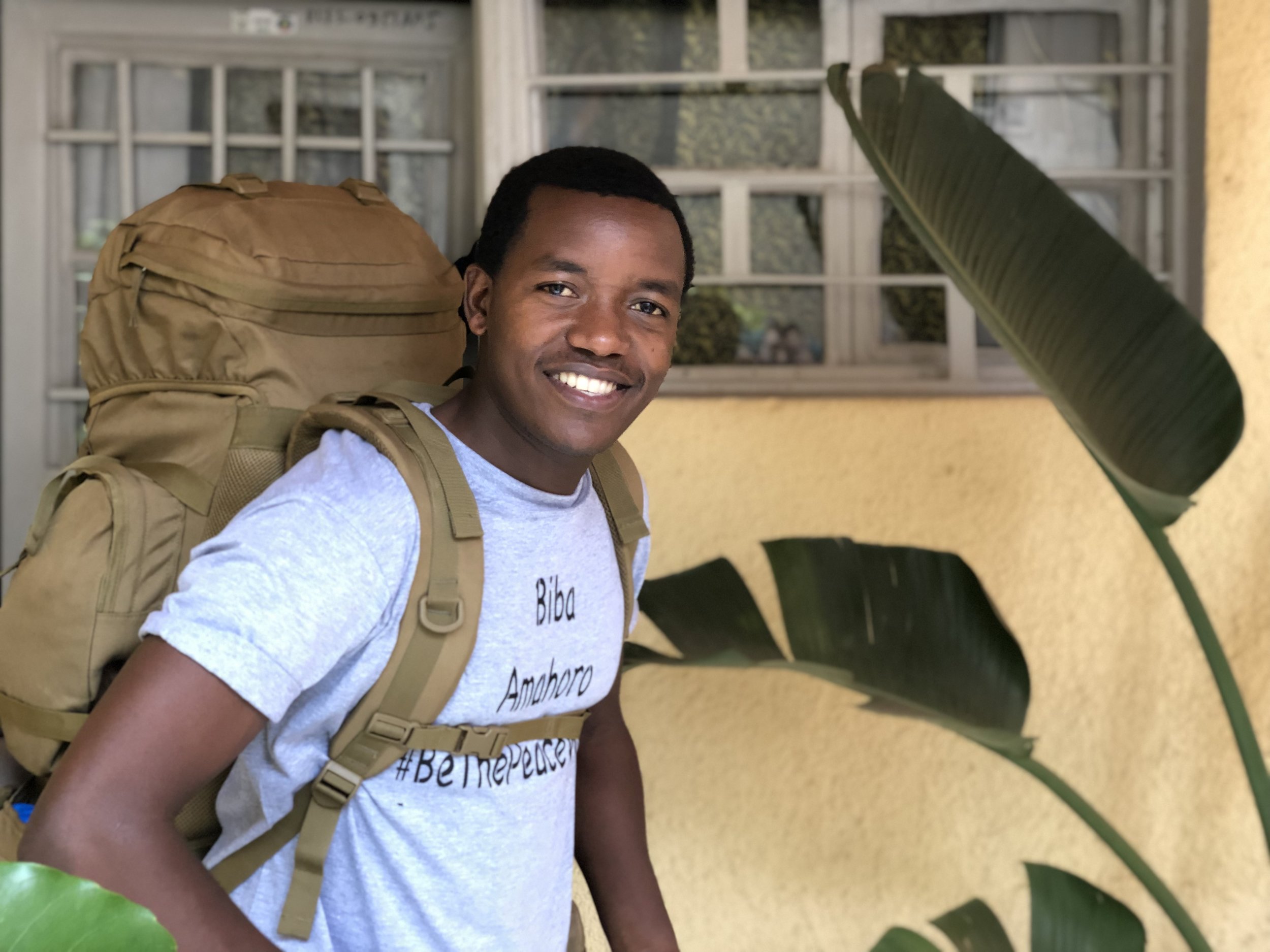 Hyppolite leaves his home in Kigali.