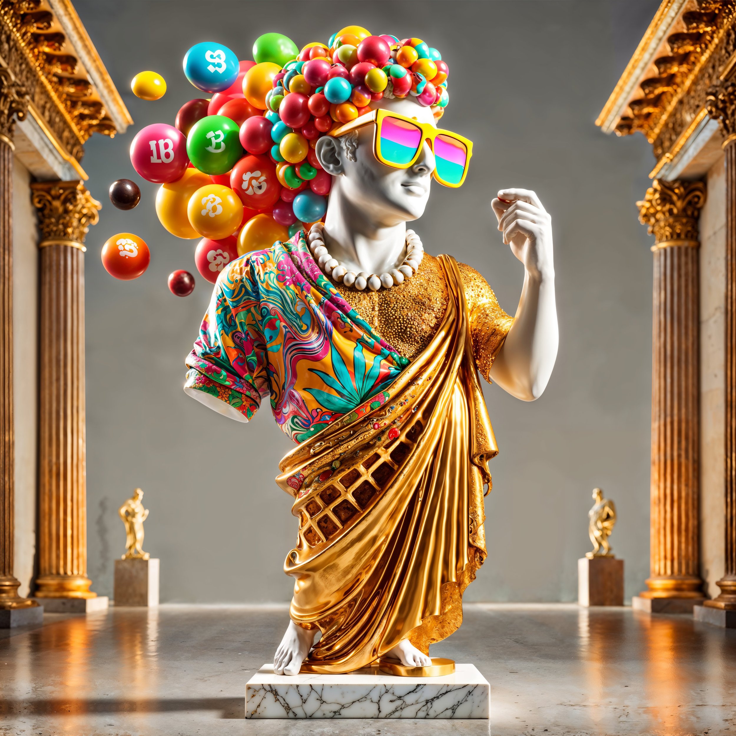 magnific-u32tGVCT0R2GoVF3DwH5-DALL·E 2025-03-06 14.40.51 - A surreal museum masterpiece sculpture inspired by the cannabis strain 'Z-Pie,' reimagined as a fully realized character with a cool and upbeat 1970s .jpeg