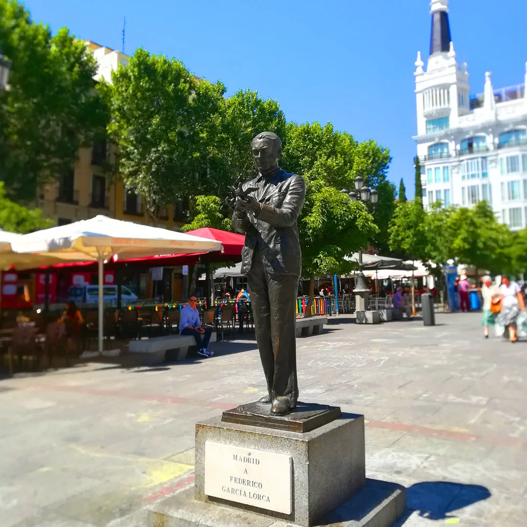 Monumento a Federico García Lorca. Historia de Madrid