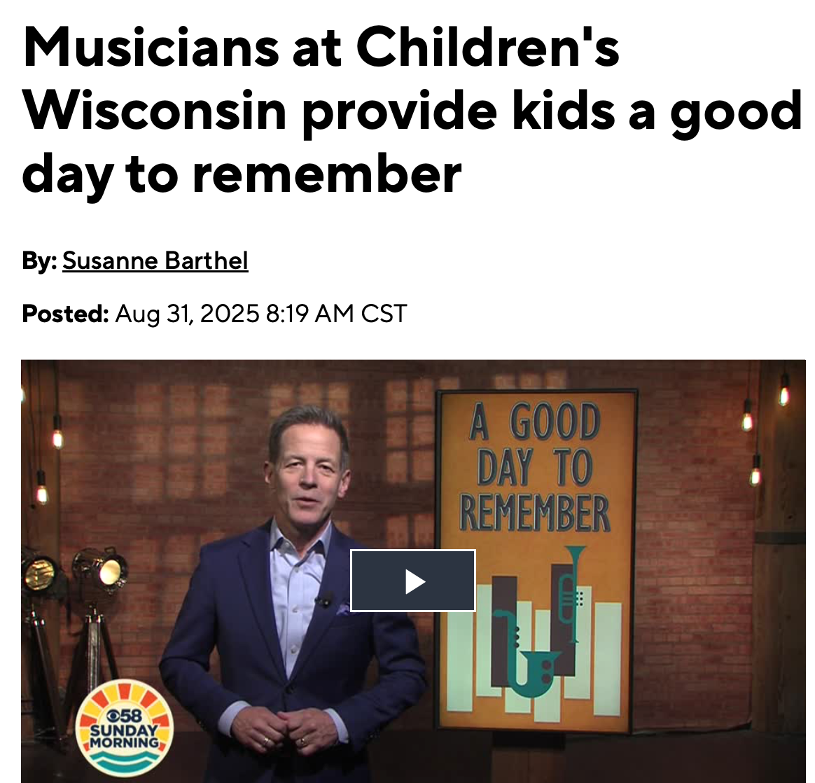 CBS 58 Sunday Morning