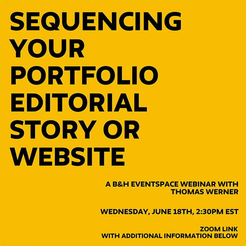 Sequencing Your Portfolio, Editorial Story or Website