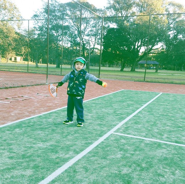 #moveovermurray #preschoolertennislessons #minitennis #pagewood #littlekids #nevertooyoung  #usopenhereicome