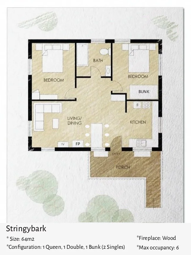 Stringybark Cabin Floor Plan