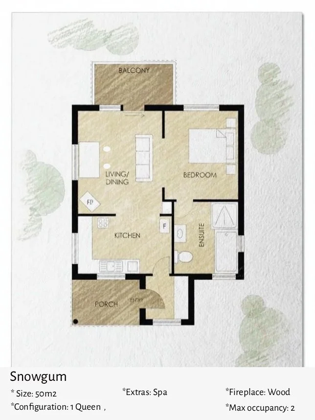 Snowgum Cabin Floor Plan