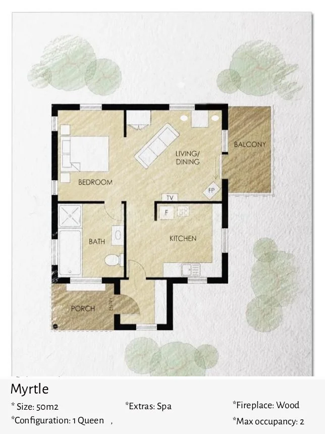 Myrtle Cabin Floor Plan