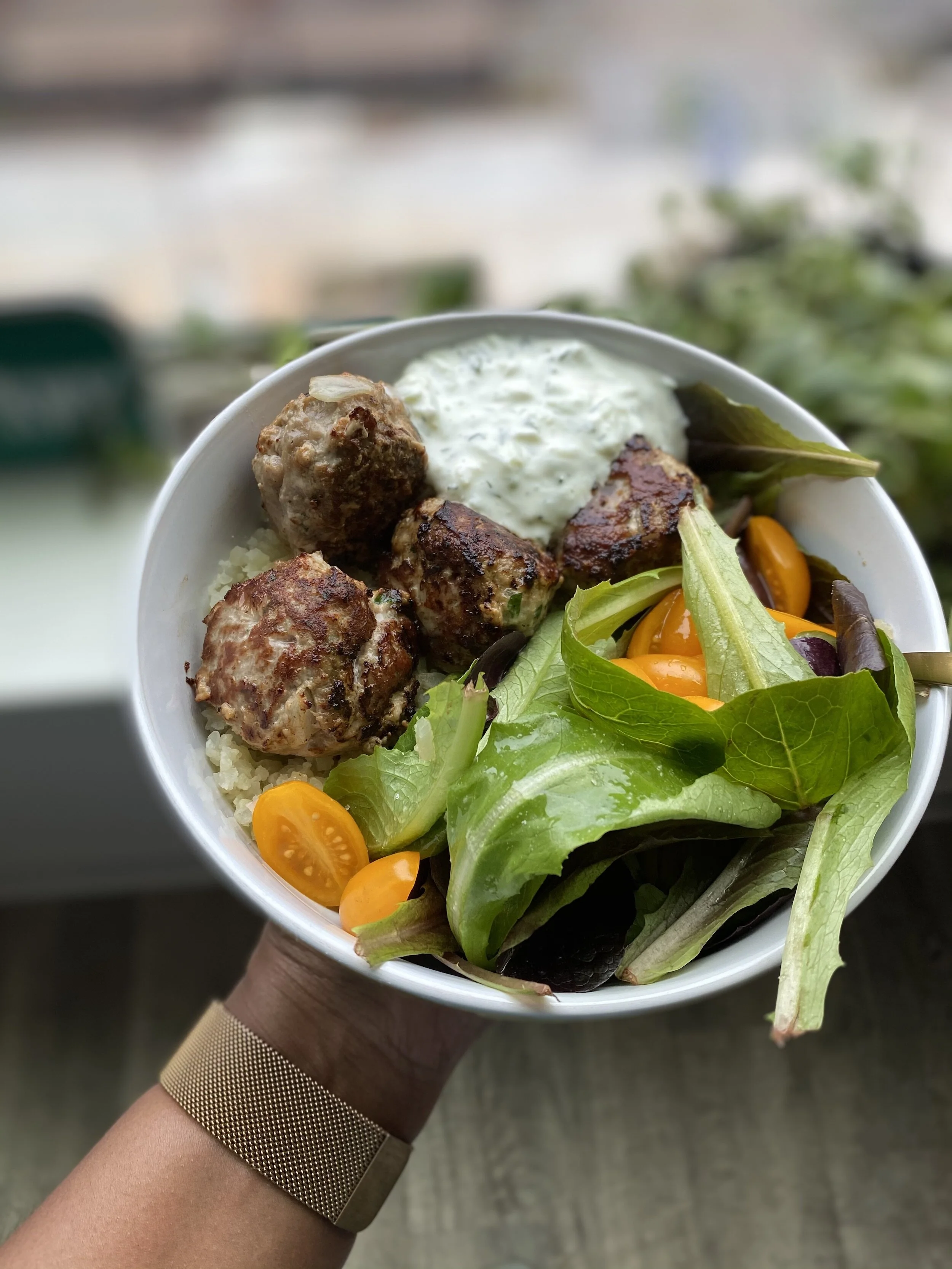 Greek-inspired Turkey Meatballs