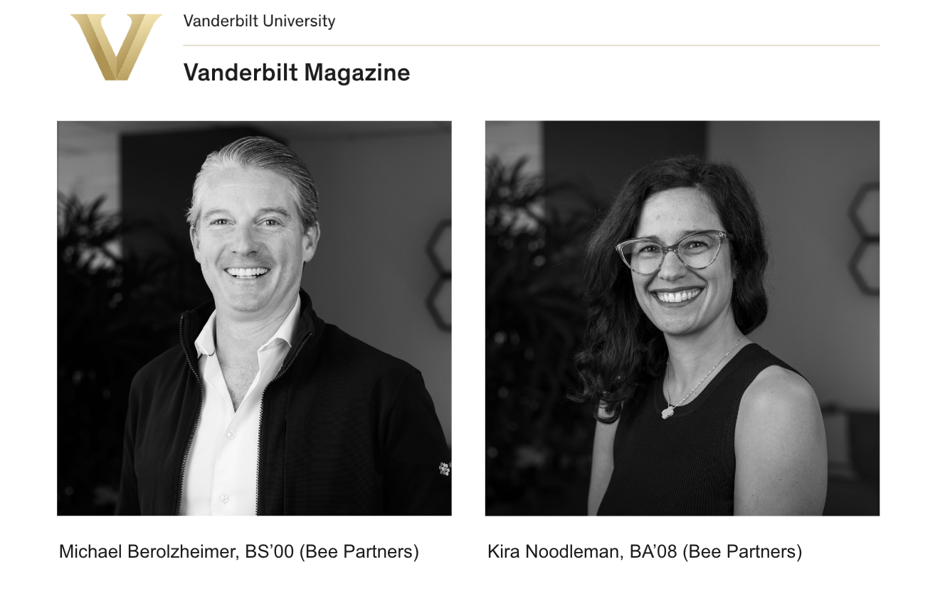 A Hive for Entrepreneurs: Michael Berolzheimer, BS’00, and Kira Noodleman, BA’08