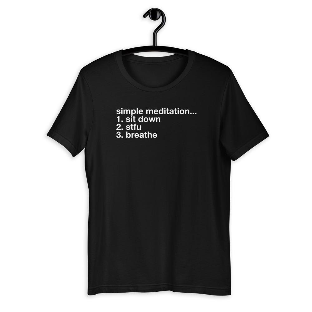 simple meditation...unisex sweatshirts and tees
