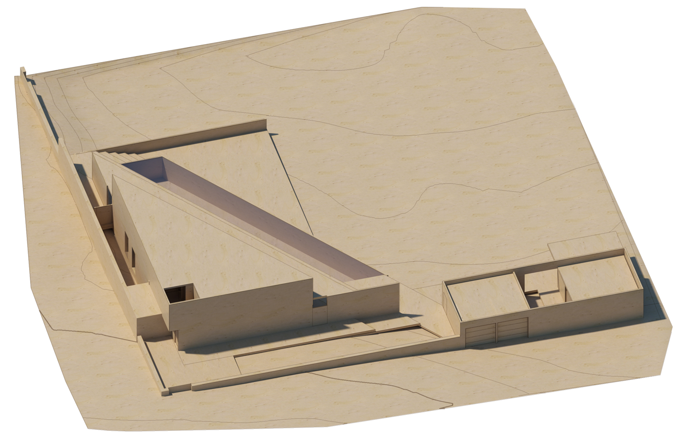 model view from north