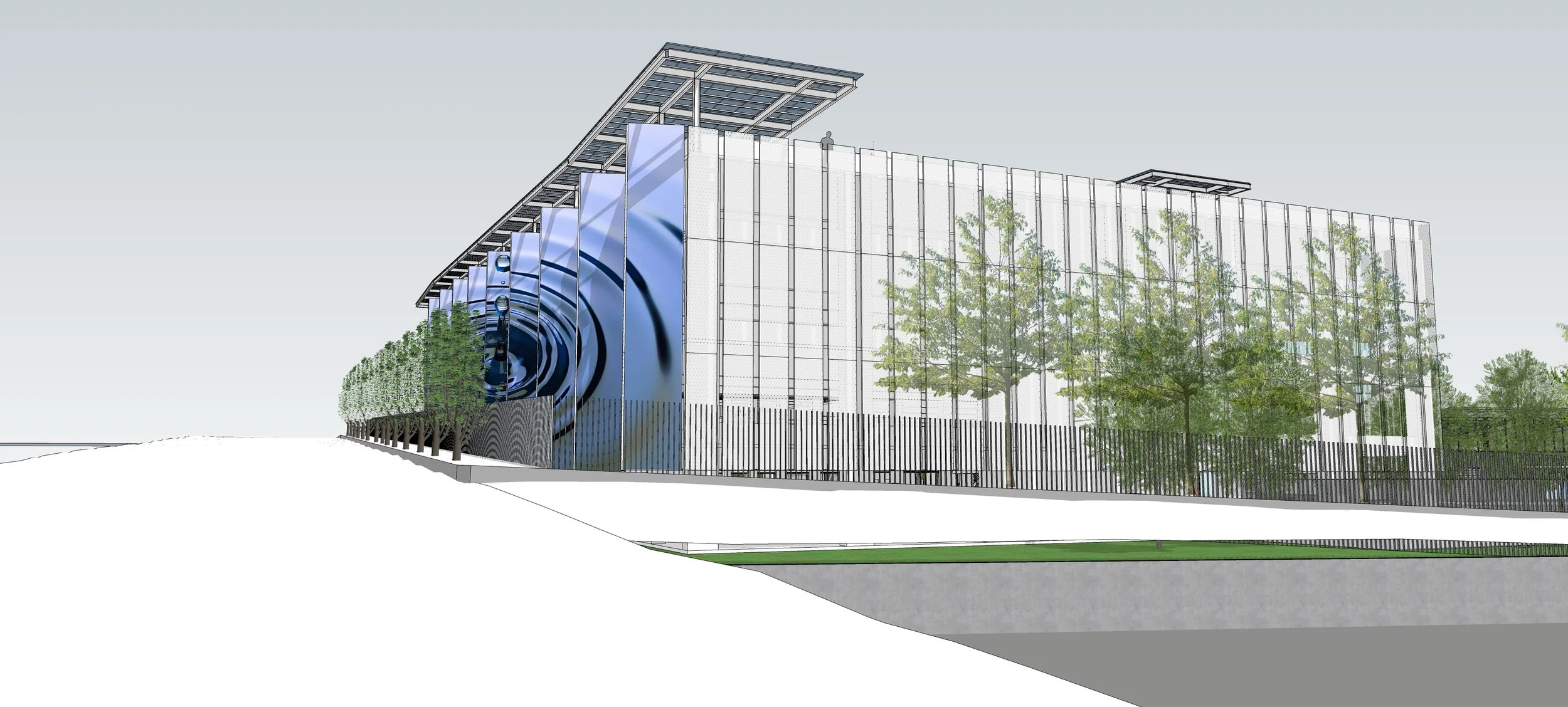 perspective view- garage