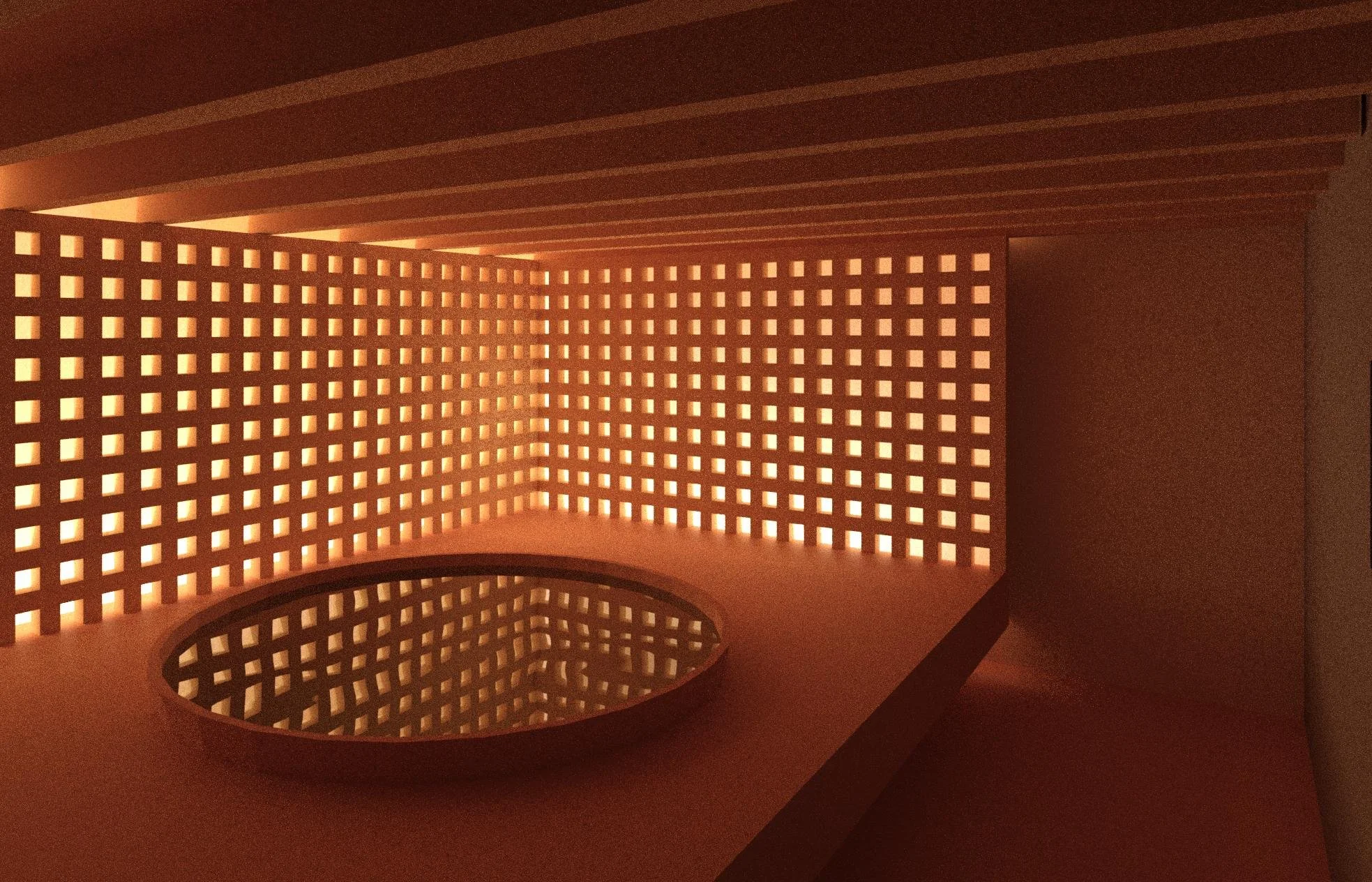 the bath in the basement