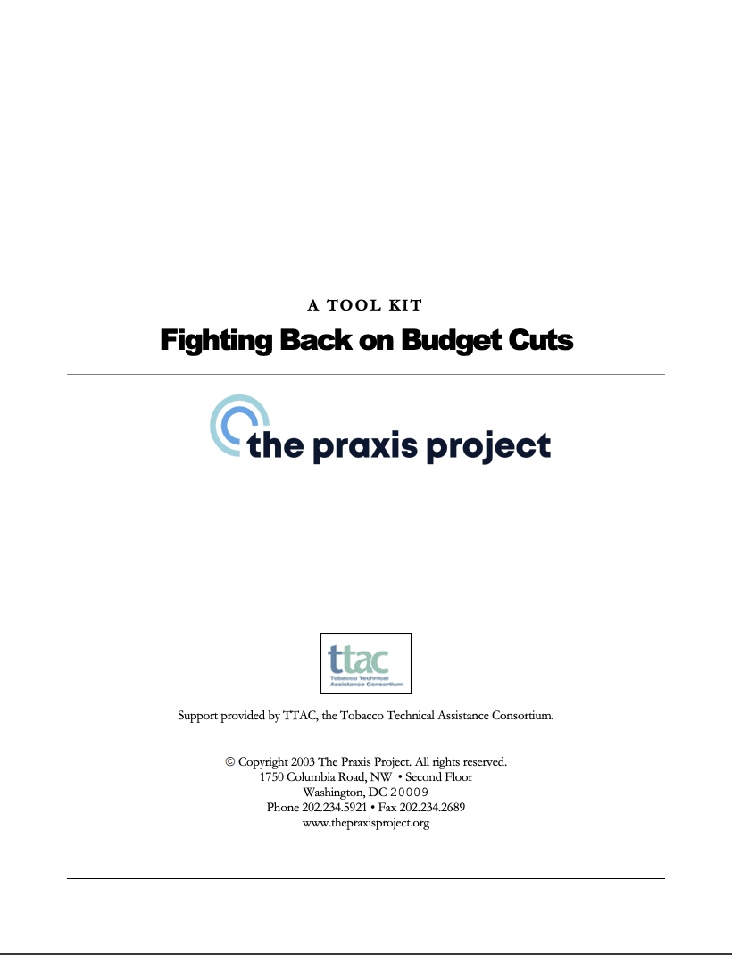 Fighting Back on Budget Cuts