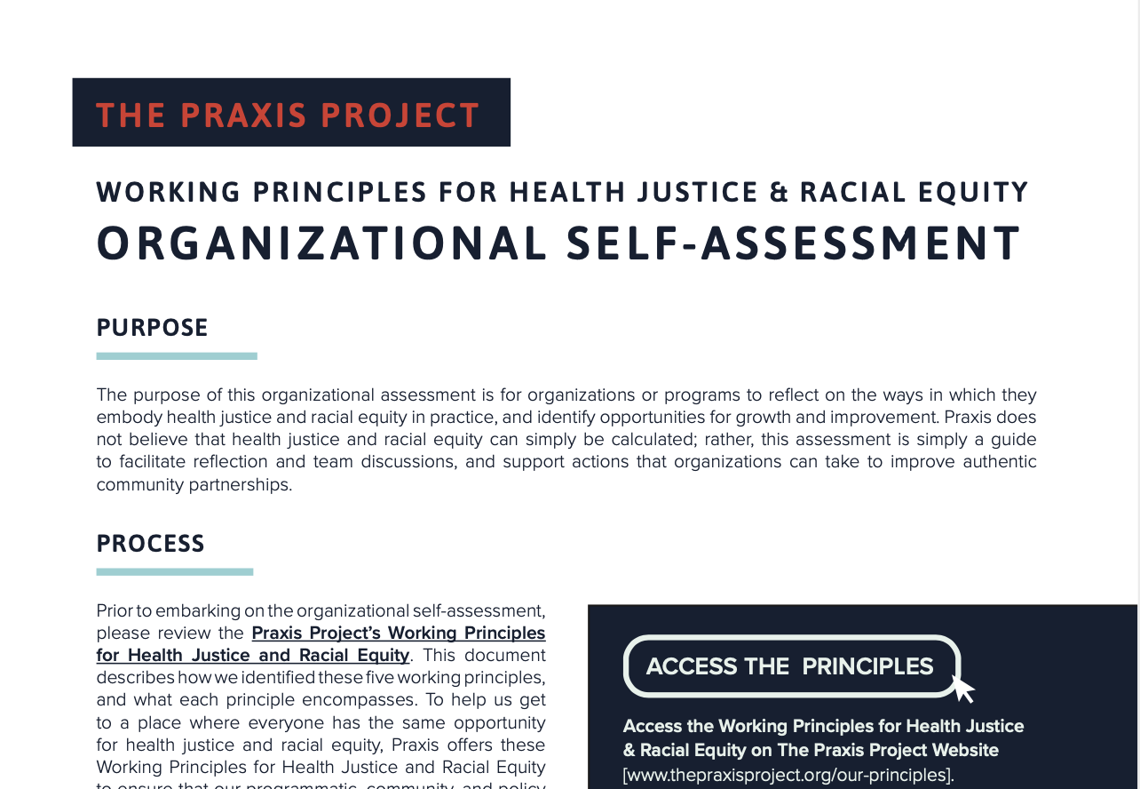 Organizational Self-Assessment Tool