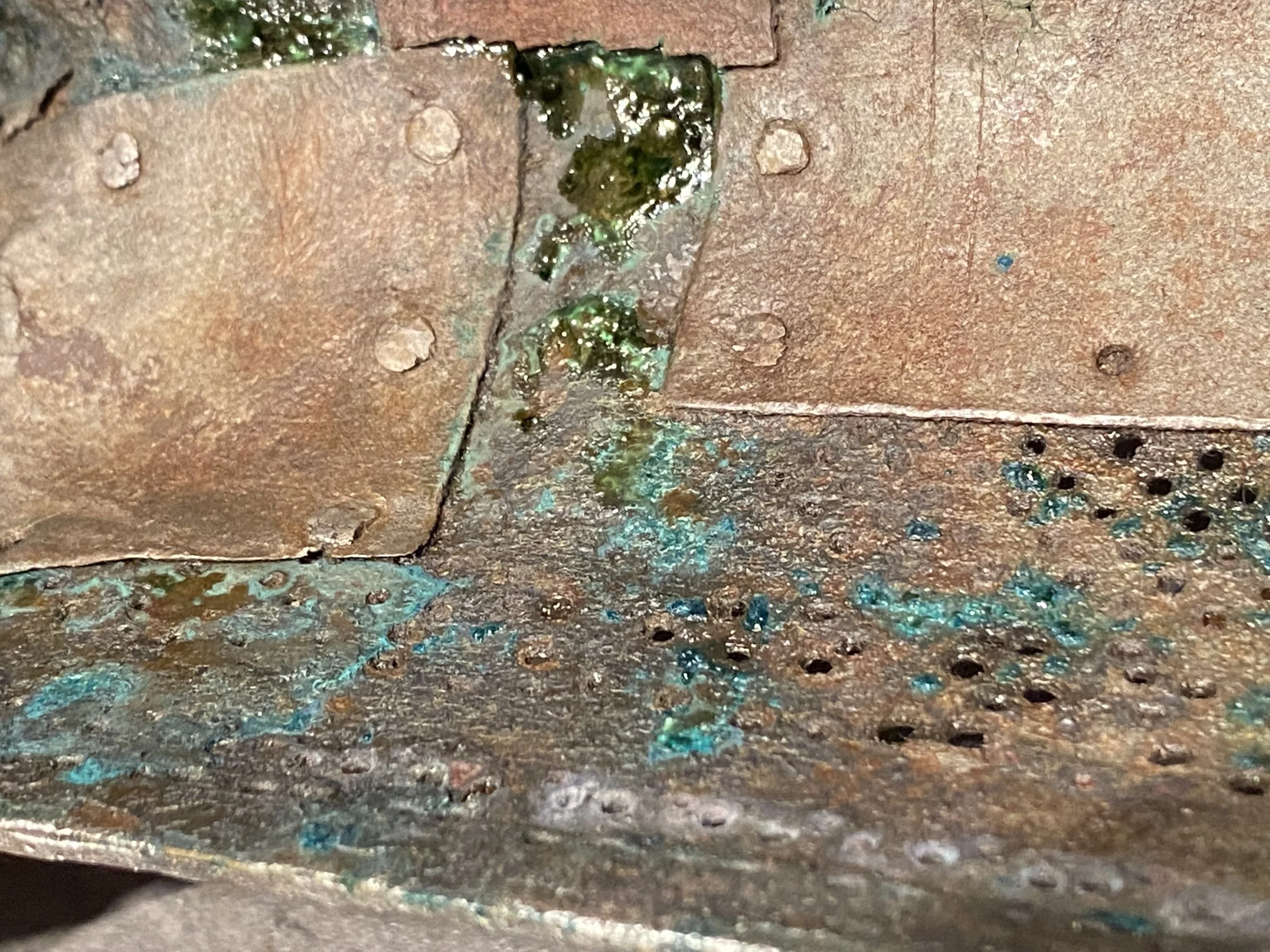 Detail of verdigris