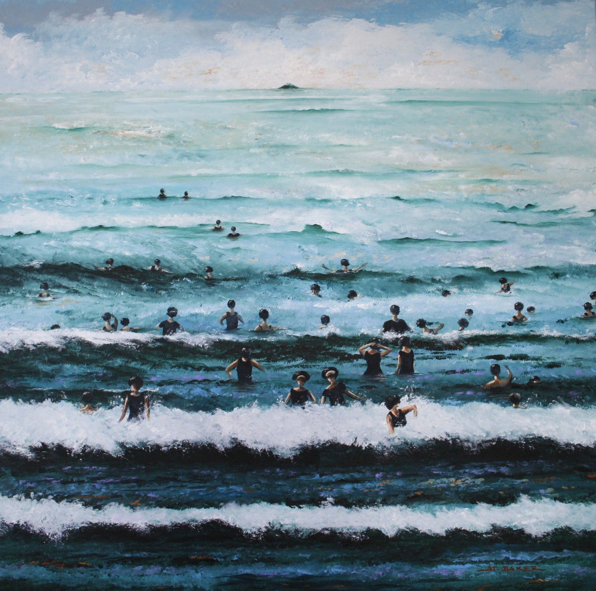 The Bathers   *   120cm x 120cm