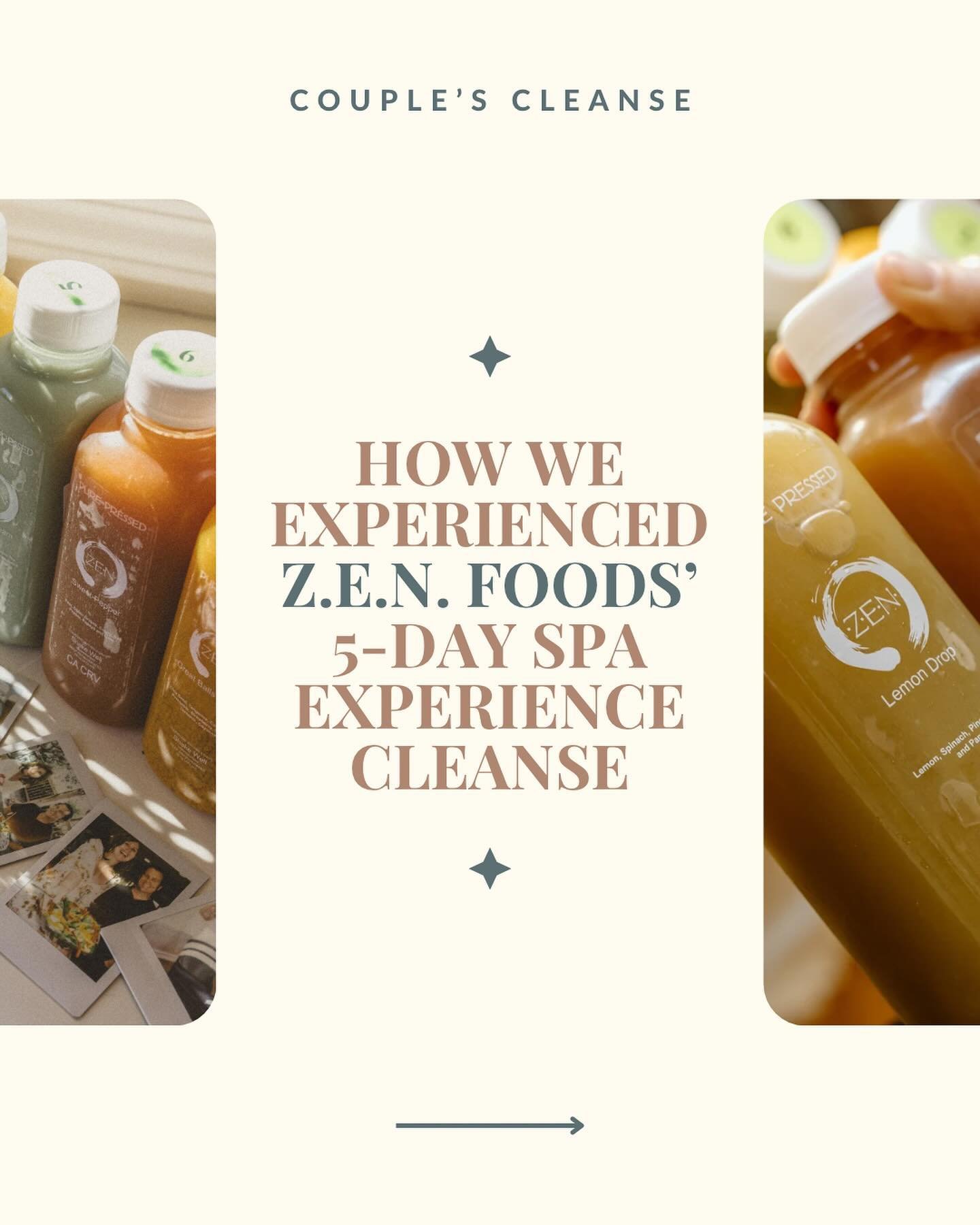 JUICE CLEANSE // Well, this was fun! My boyfriend and I did @zenfoods&rsquo; 5 Day Spa Experience cleanse and each got 6 cold pressed juices, a raw soup, and fresh salad delivered to our doorstep in Woods Cove each morning.

It was a great way to det