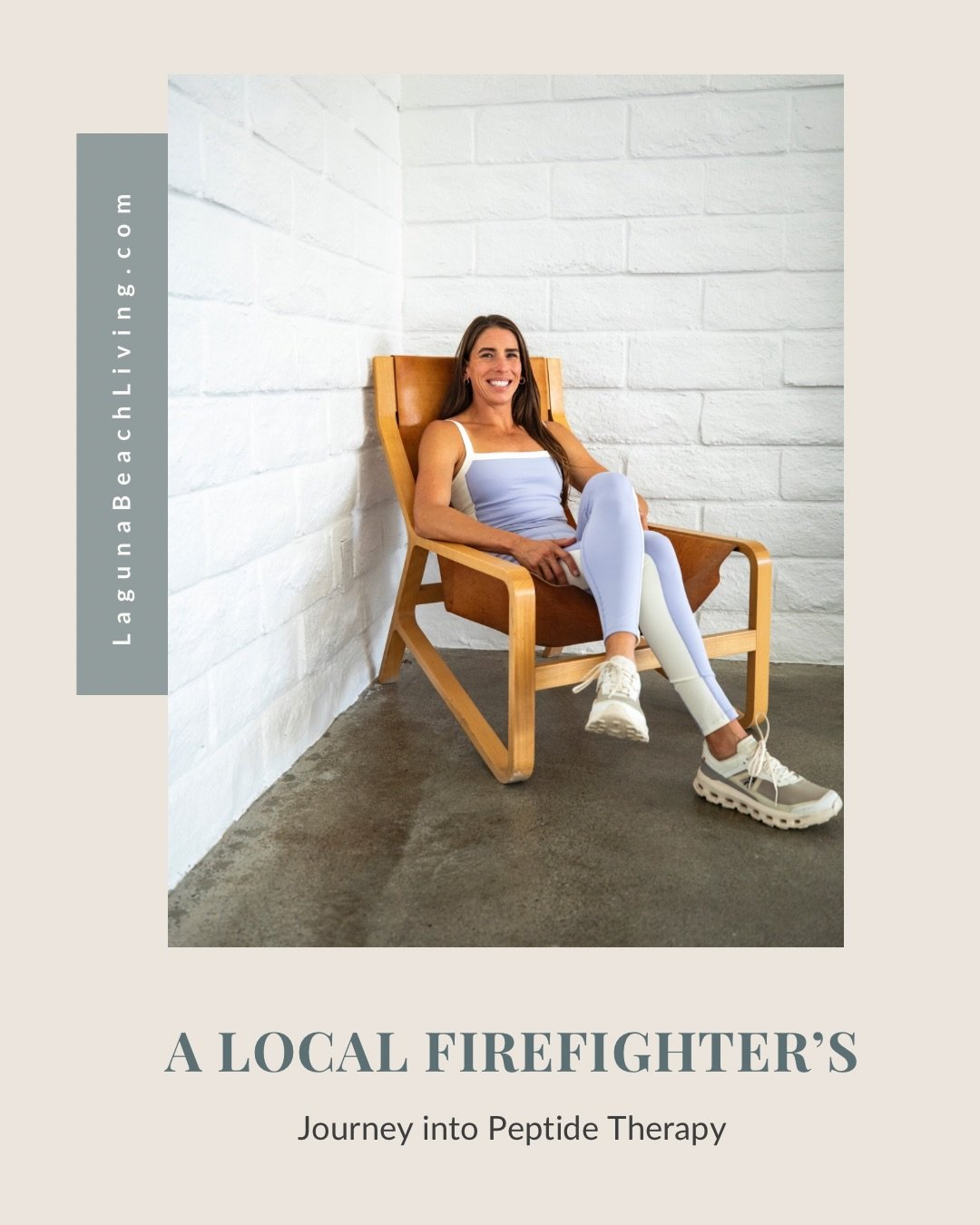 A Laguna-based firefighter. A mom of two. A former ocean lifeguard who grew up here.

@_ginapar didn&rsquo;t get into peptide therapy because it was trending &mdash; she got into it because her shoulder dislocated and surgery felt like her only optio
