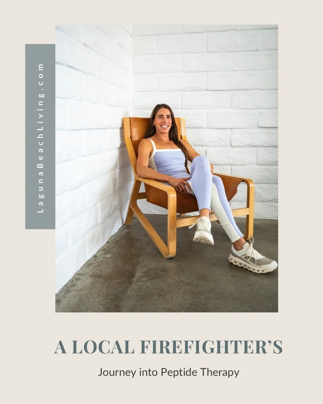 A Laguna-based firefighter. A mom of two. A former ocean lifeguard who grew up here.

@_ginapar didn&rsquo;t get into peptide therapy because it was trending &mdash; she got into it because her shoulder dislocated and surgery felt like her only optio