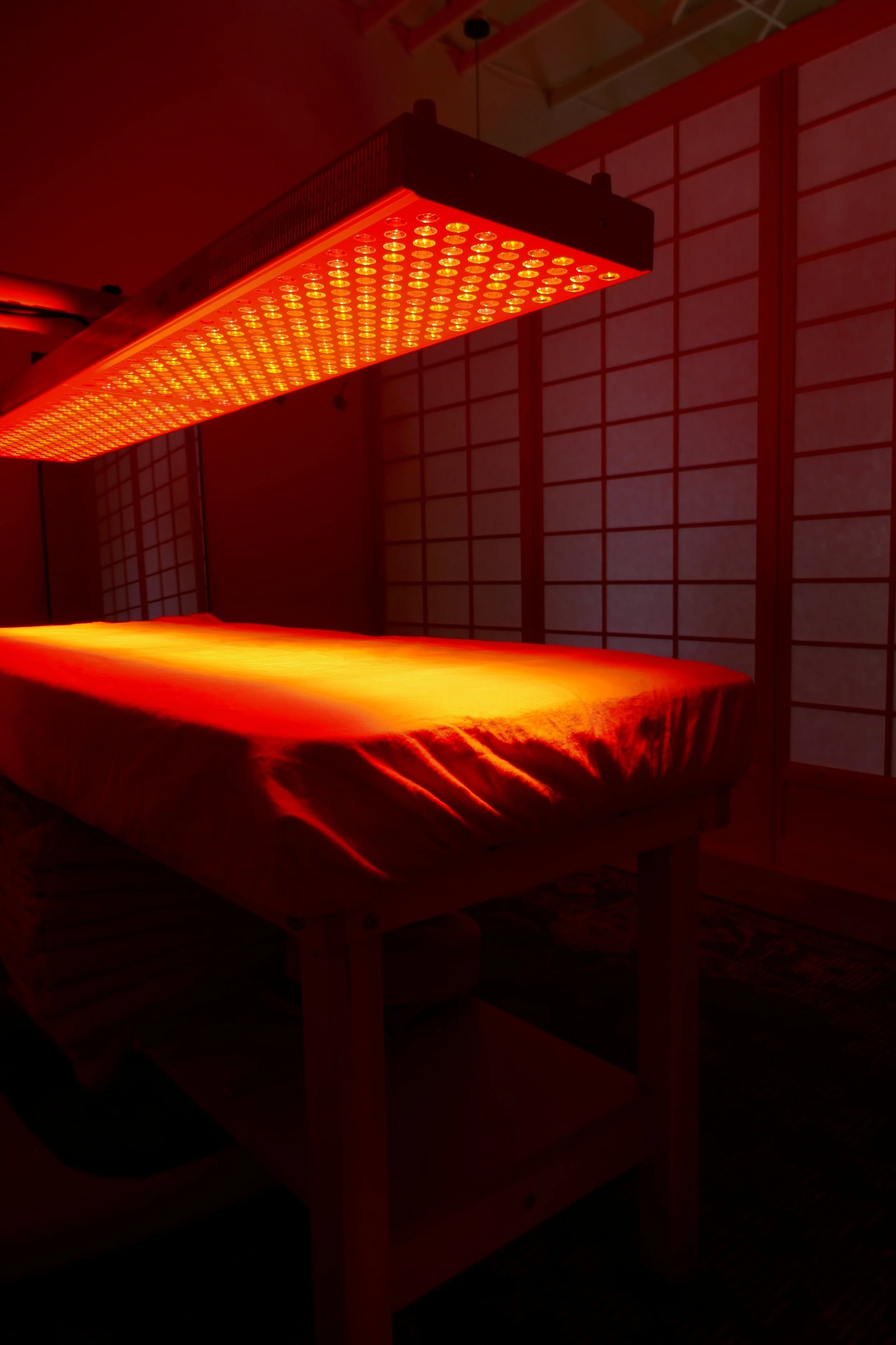 Red light therapy at OC House of Healing at 30818 Coast Hwy Laguna Beach