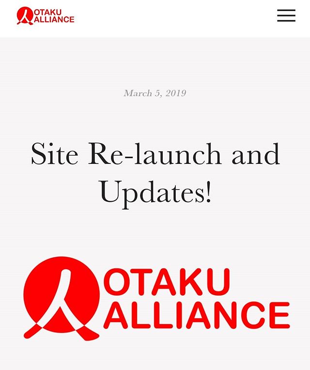 Hey everyone, the new site is up!

Please take a look and be sure to check back as we've got a lot of stuff planned this year!  Url to the site is in our profile! 
#otakualliance #newwebsite #anime #manga #cosplay #conventions #podcast