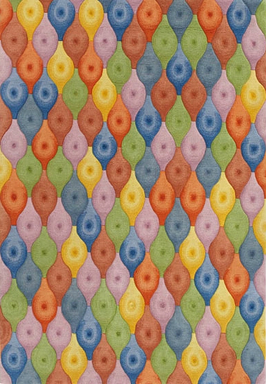 2008 Dimpled Spindle rug, hand-knotted and hand-crafted Tibetan wool for The Rug Company.