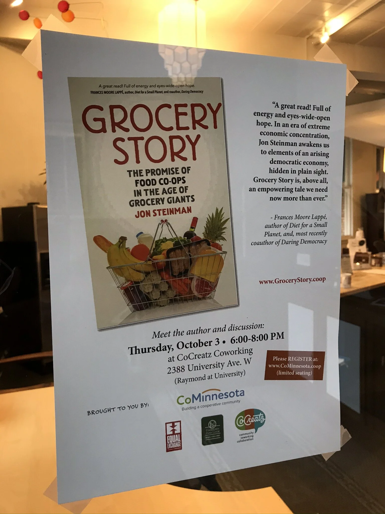 Grocery Story hosted at CoCreatz in St. Paul, MN